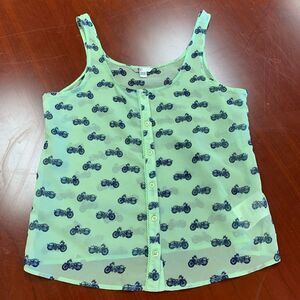 Volcom Sheer Mint Motorcycle Tank Top M 12